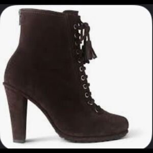 ALL SAINTS Grimsby Brown Suede Lace Up Boot NWOB Size 8